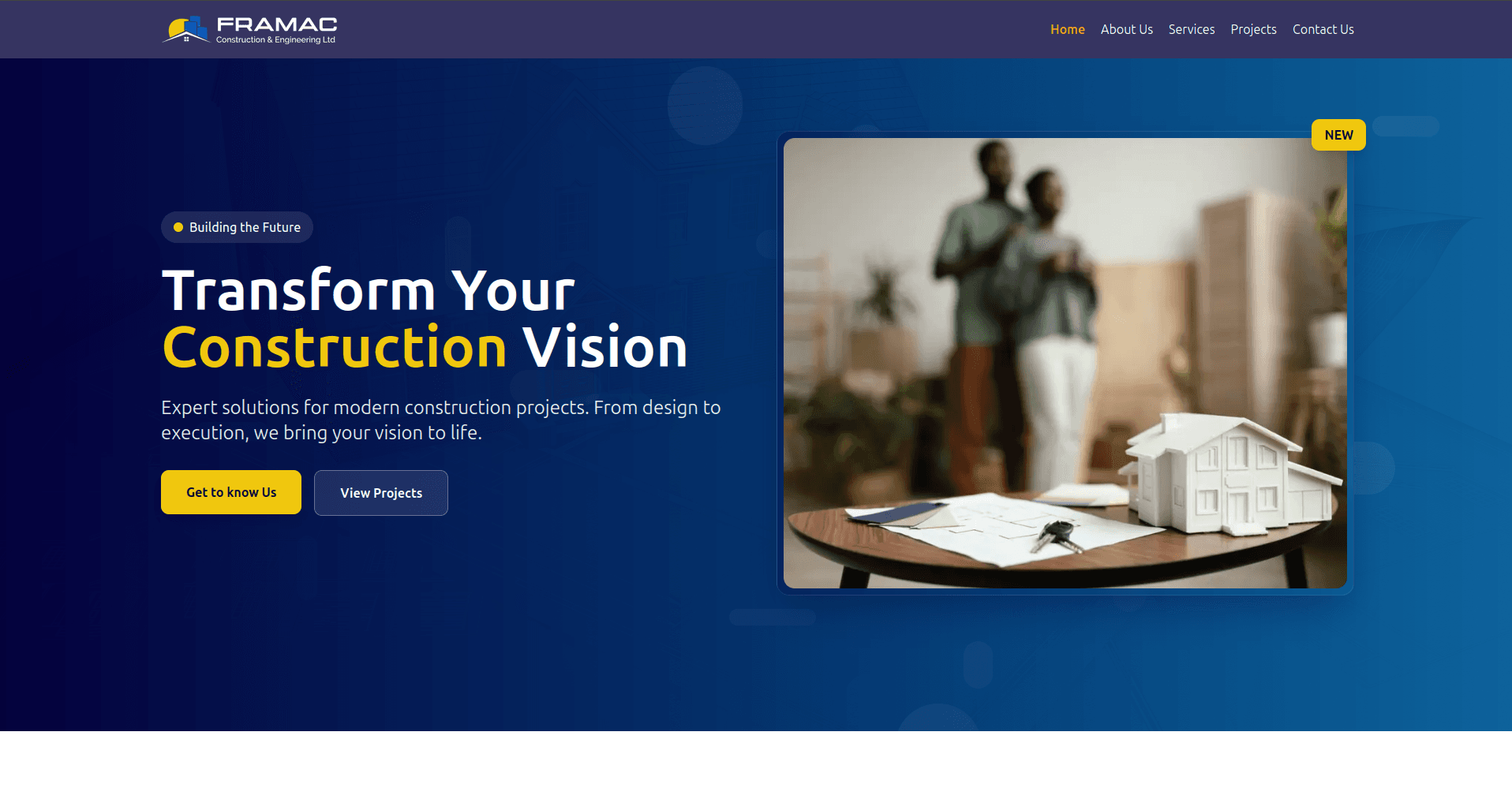 Construction Company Website