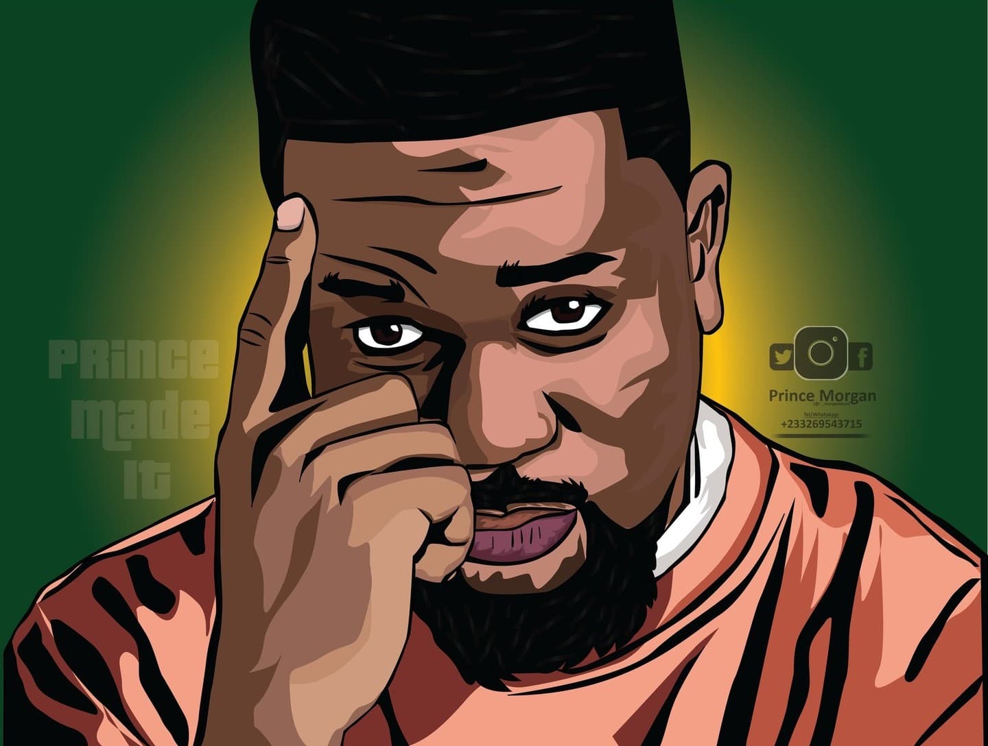 Digital painting from Morgan's art collection